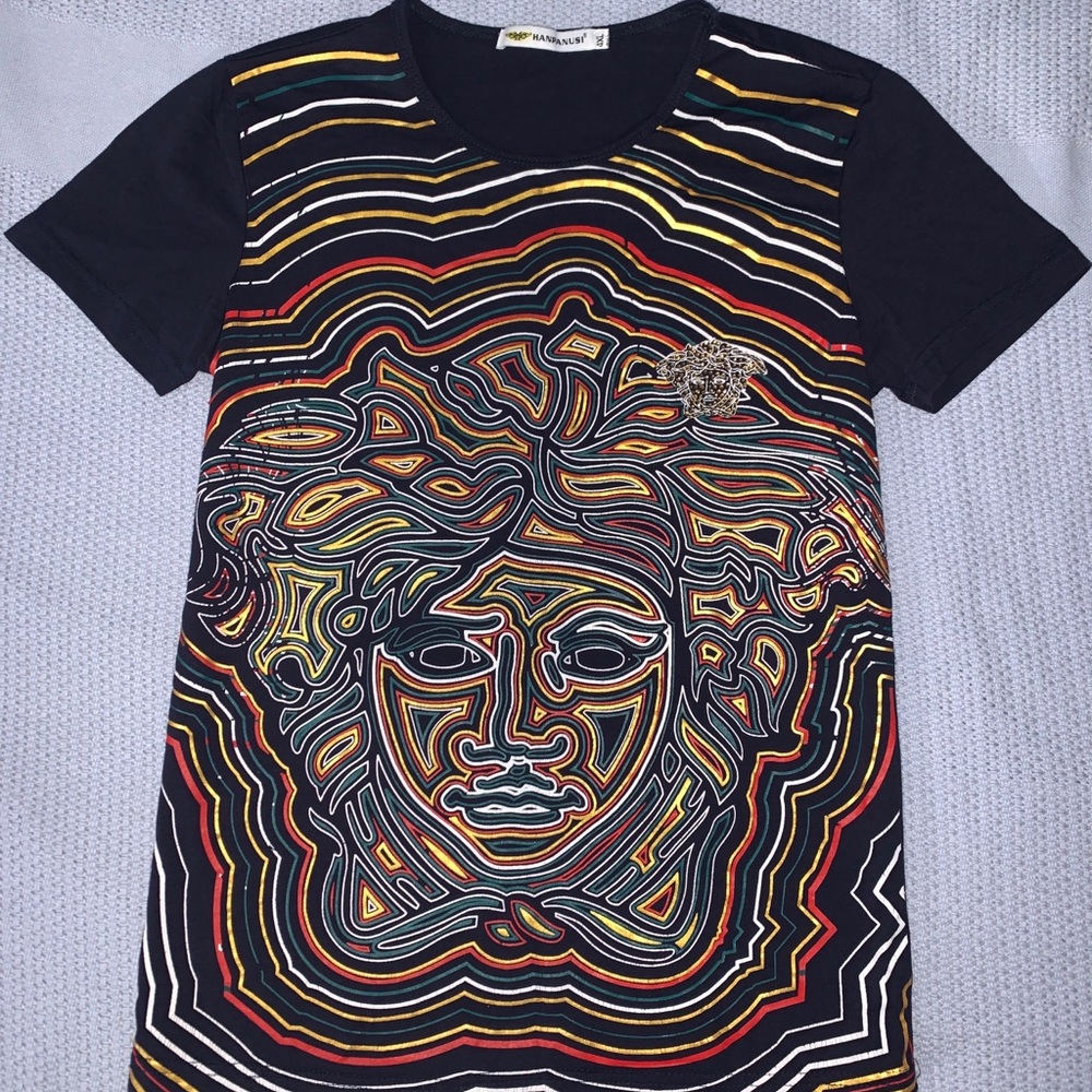 Hanapanusi Japanese Graphic Short Sleeve Shirt Women’s Size 4XL *rare